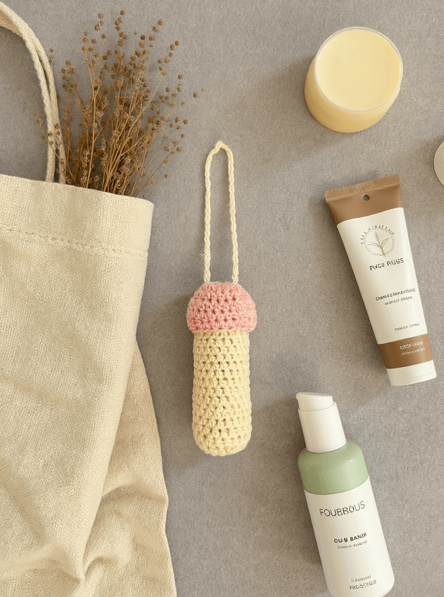 Lip balm holder – soft pink & ivory, - Image 10