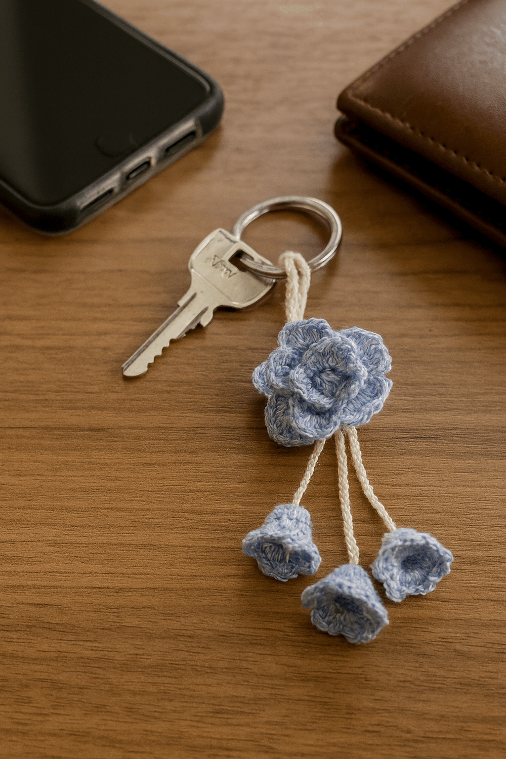 Crochet Bloom Tassel Charm – Handmade Everyday Accessory - Image 6