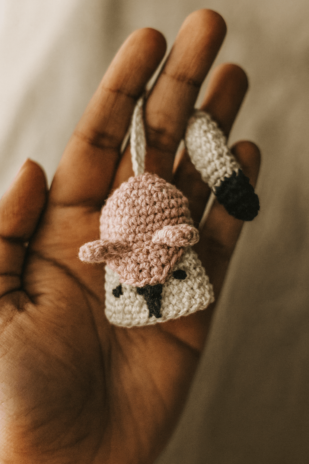 Handmade Crochet Fox Keychain – “Foxy Keeper” Retractable Key Holder by Bunaav - Image 7