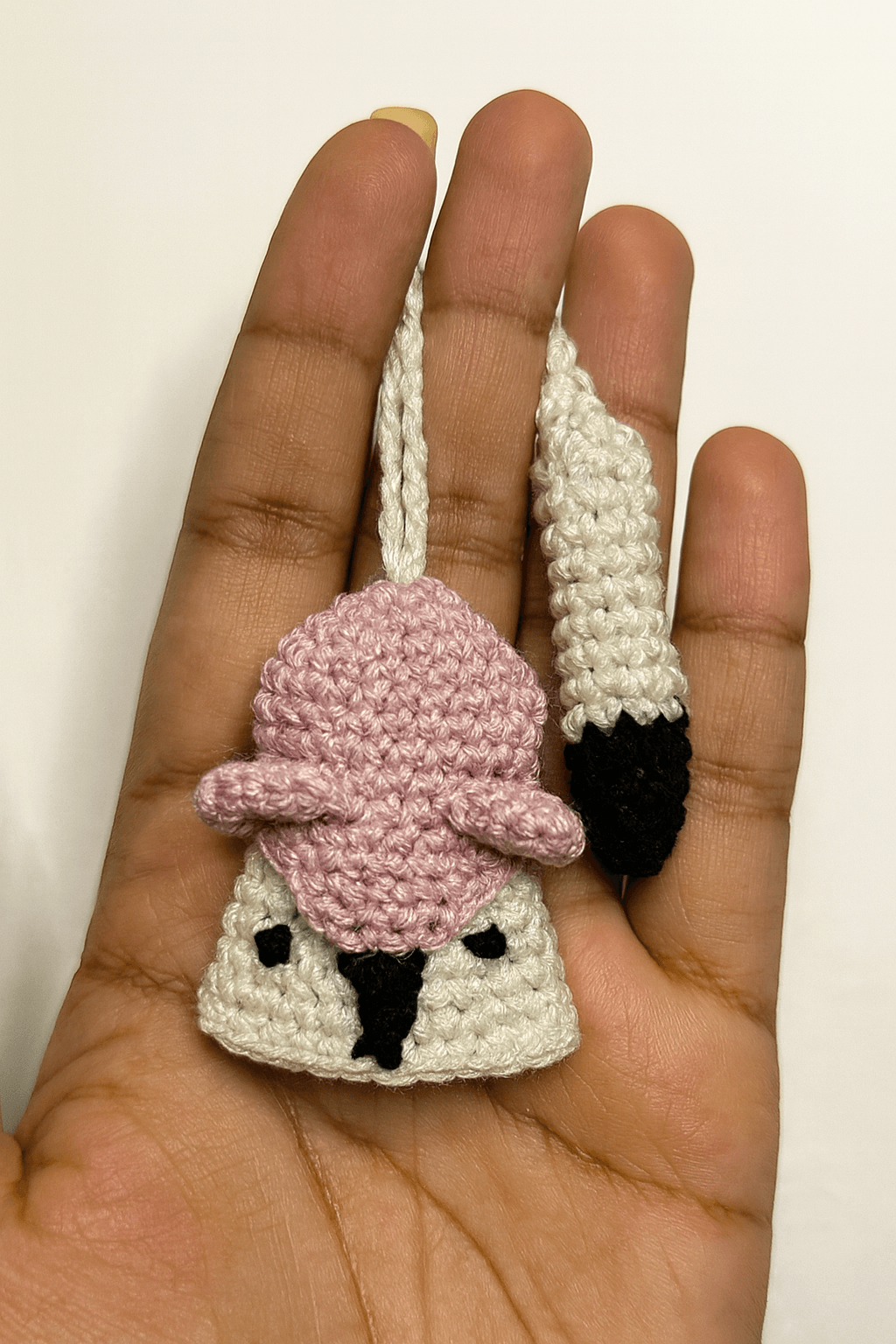 Handmade Crochet Fox Keychain – “Foxy Keeper” Retractable Key Holder by Bunaav - Image 4