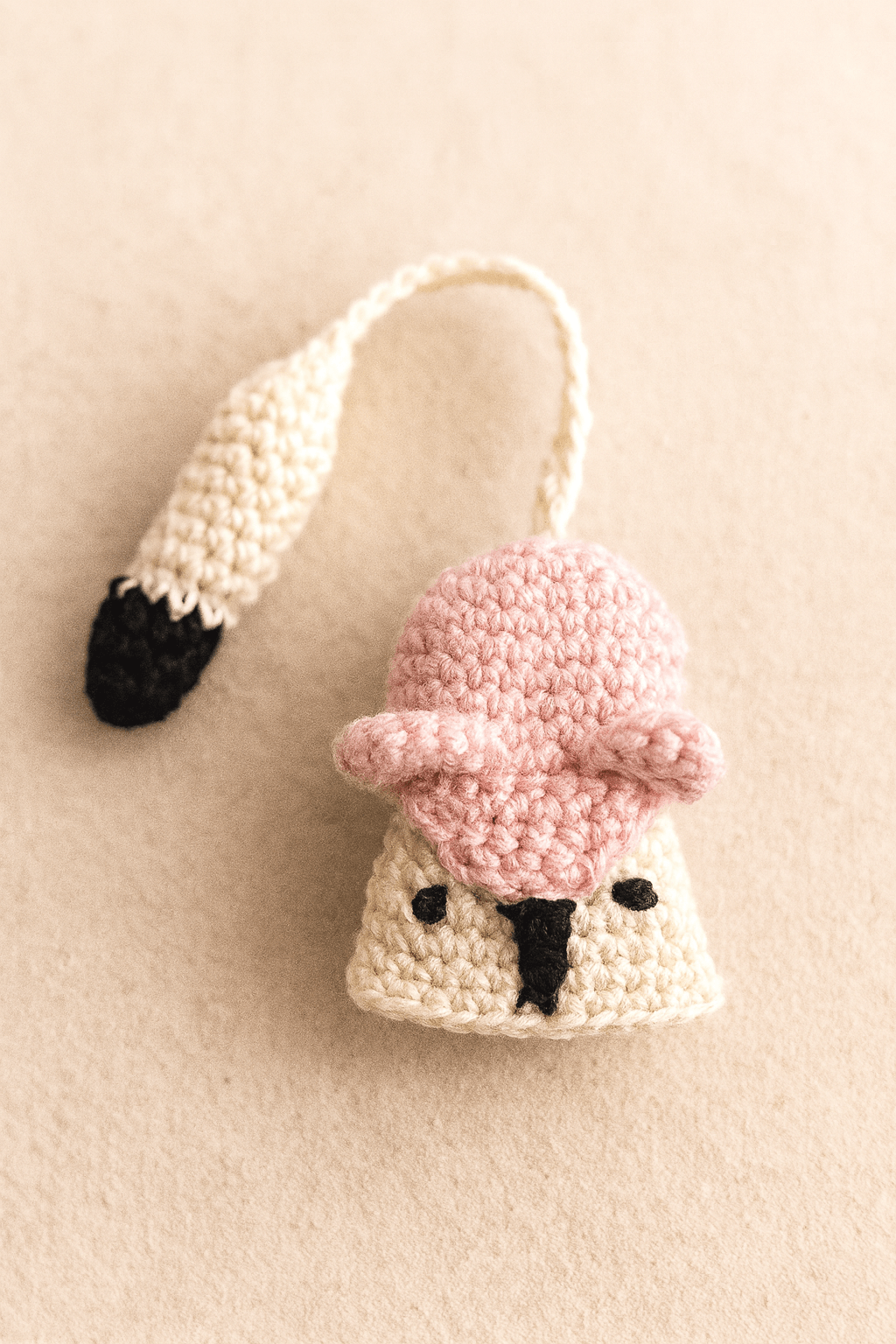Handmade Crochet Fox Keychain – “Foxy Keeper” Retractable Key Holder by Bunaav - Image 2